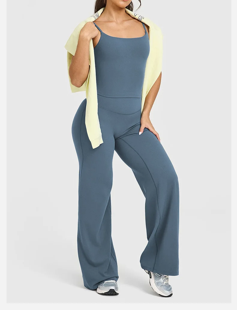 Sports straight-leg pants for women without embarrassment wide-leg pants yoga breathable fitness clothing versatile casual pants - Image 6